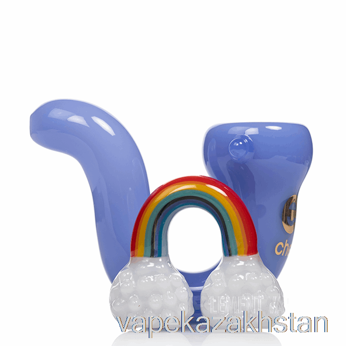 Vape Kazakhstan Cheech Glass Rain 'n' Rainbows Hand Pipe Purple